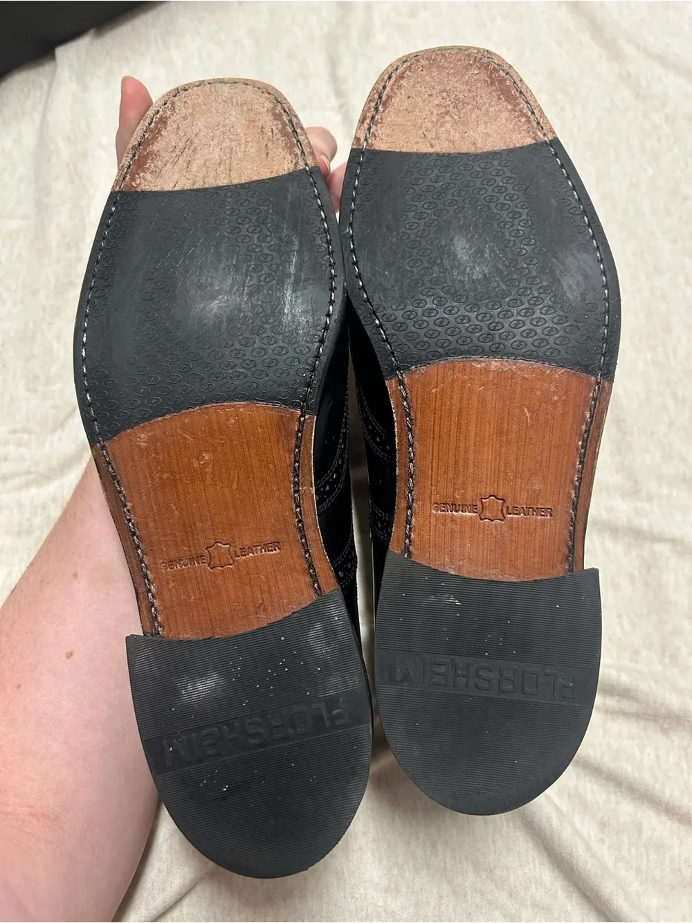 Florsheim Lexington Wingtip Oxford Shoes Size 11 In Box With Cedar Shoe Keepers